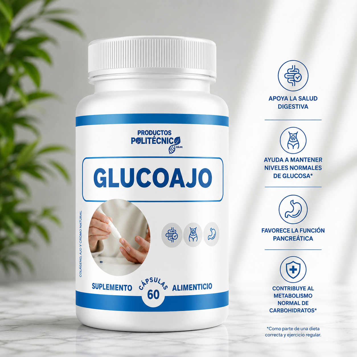 Glucoajo Ajo Negro + Glucosamina Articulaciones Movilidad