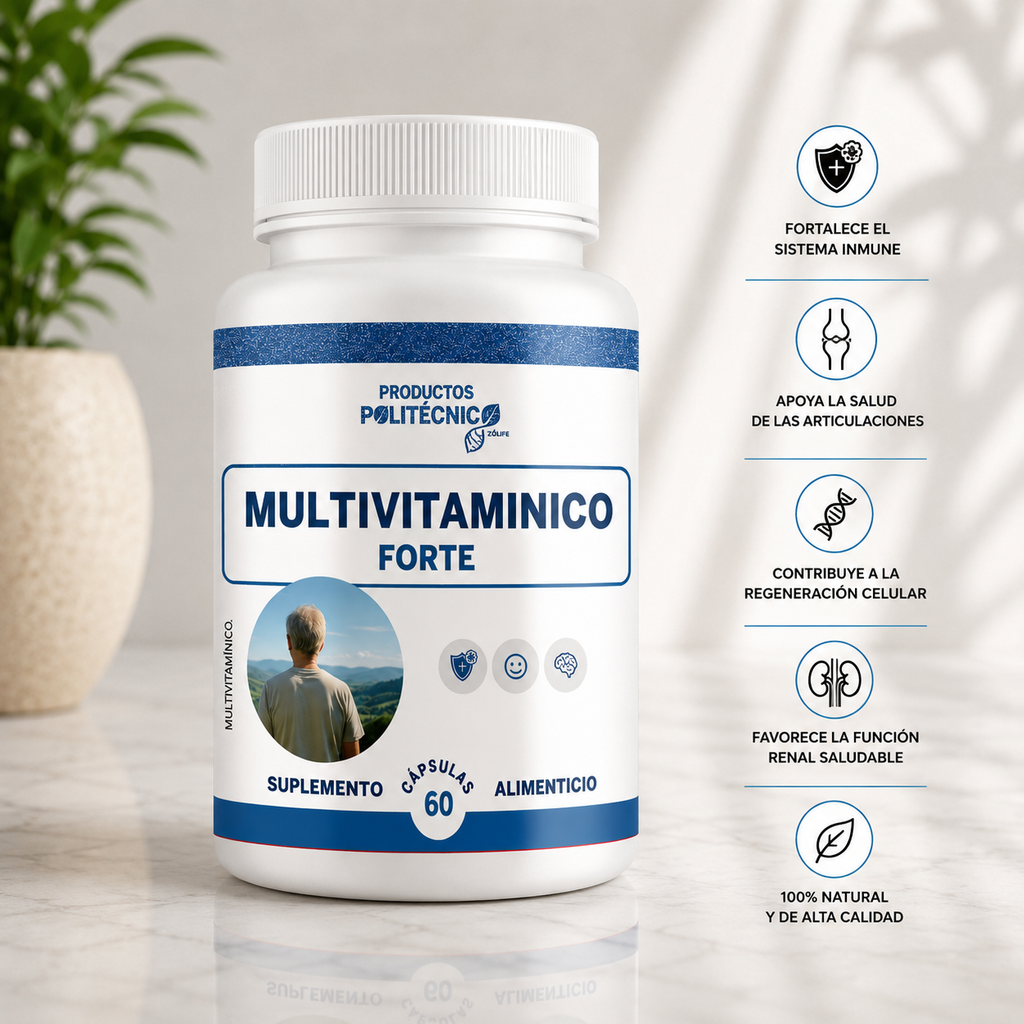 Multivitamínico Forte Vitaminas Minerales Mujer Hombre