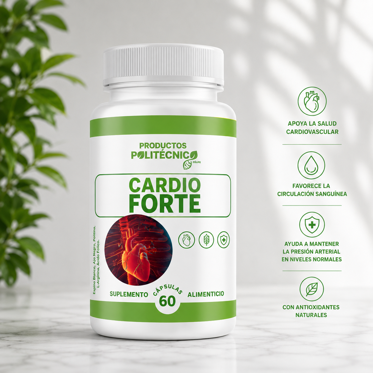 Cardio Forte Coenzima Q10 CoQ10 Corazón Cardiovascular