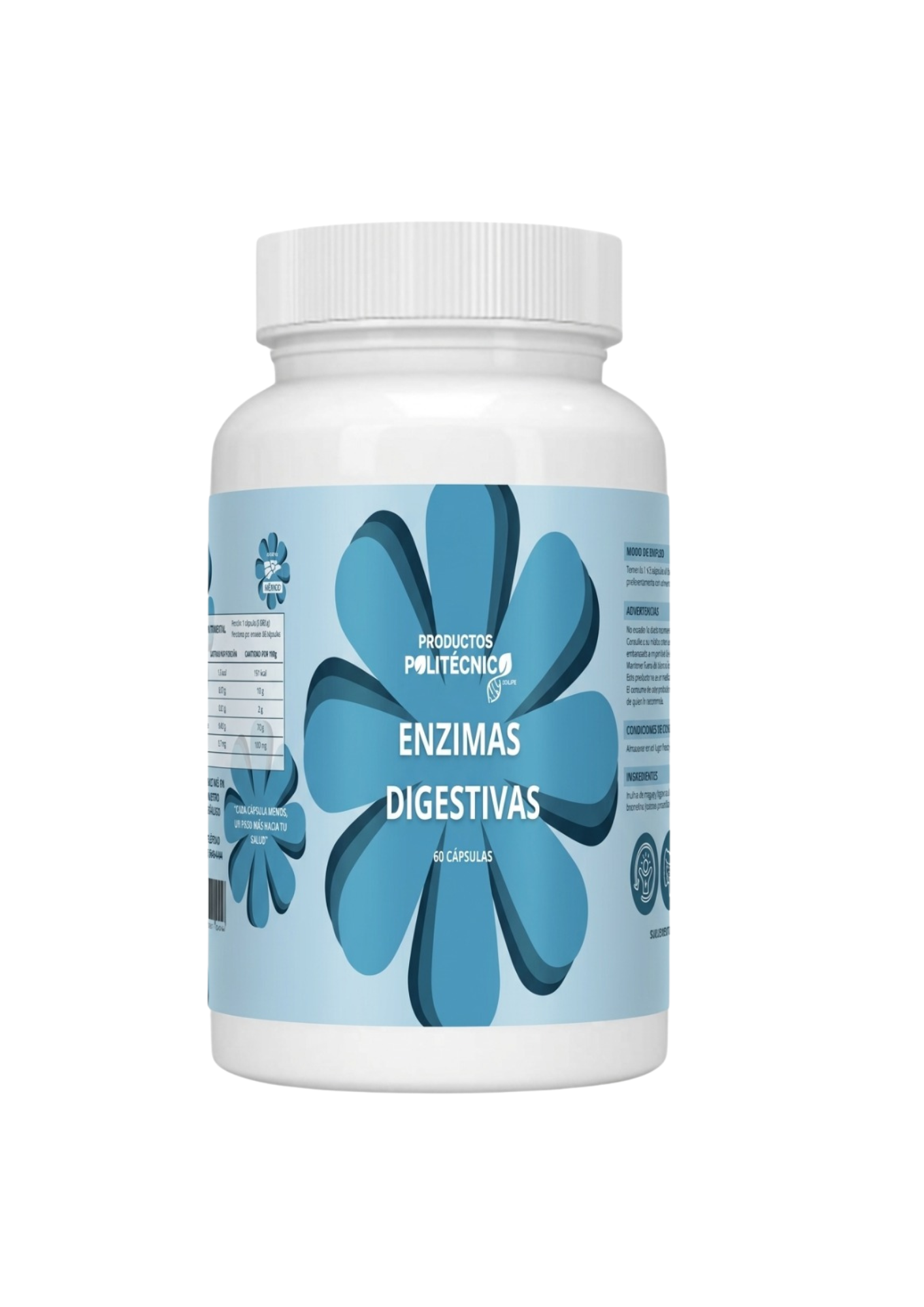 Enzimas Digestivas Bromelina Papaína 60 Cáps Digestión