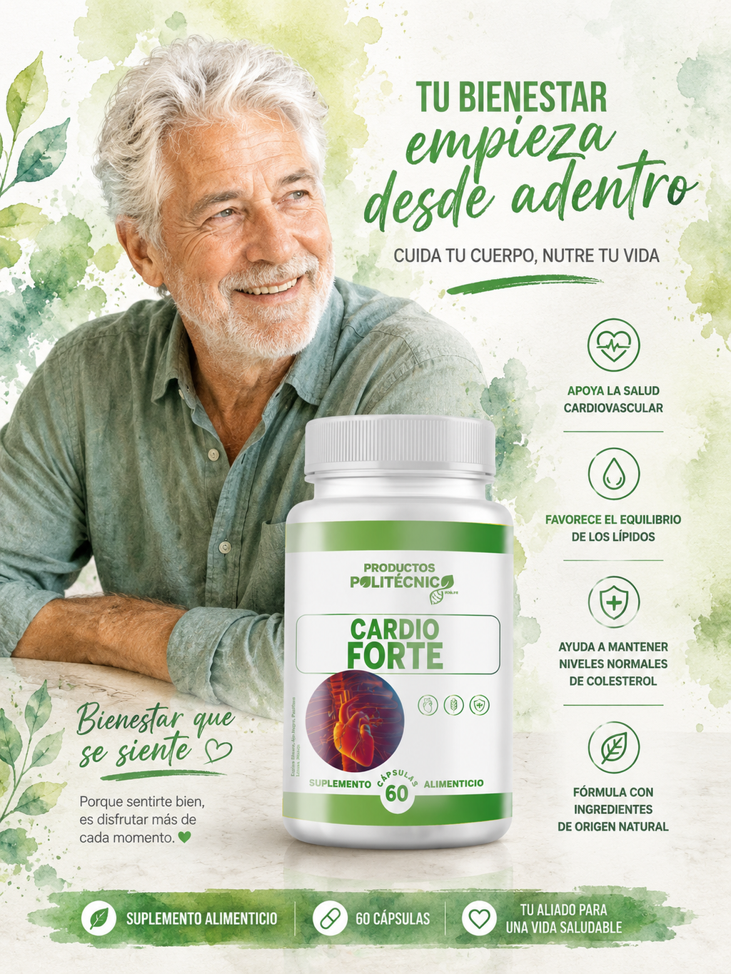 Cardio Forte Coenzima Q10 CoQ10 Corazón Cardiovascular