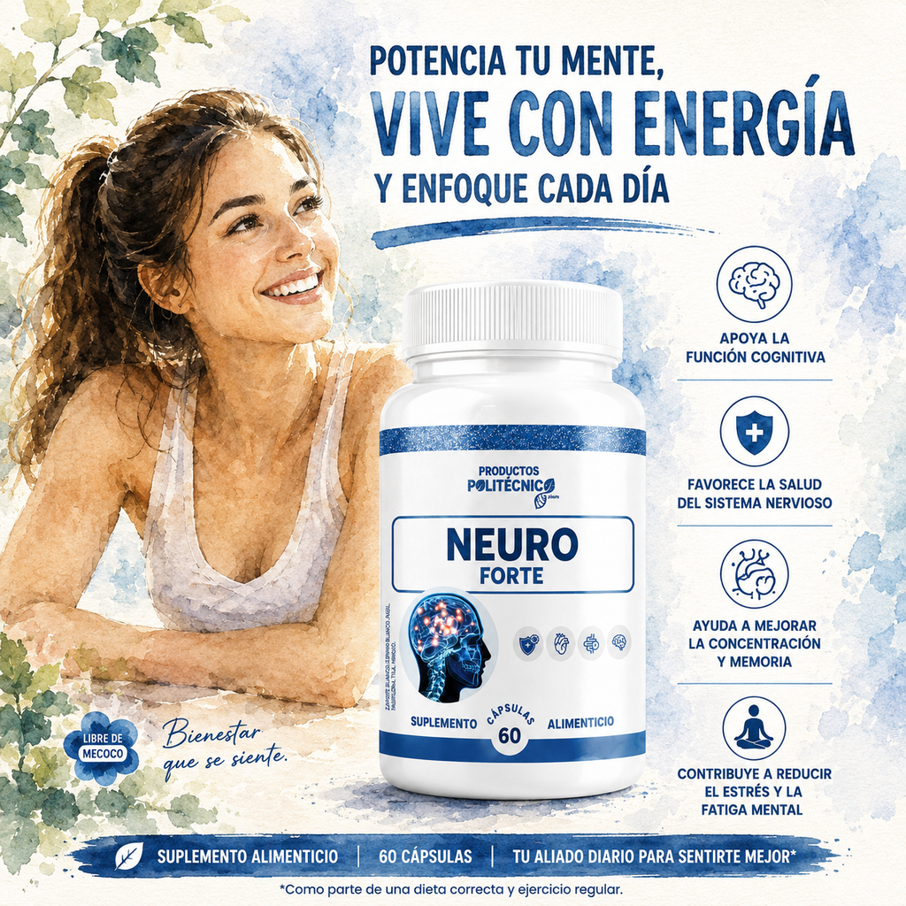 Neuro Forte Ginkgo Biloba Memoria Concentración Enfoque