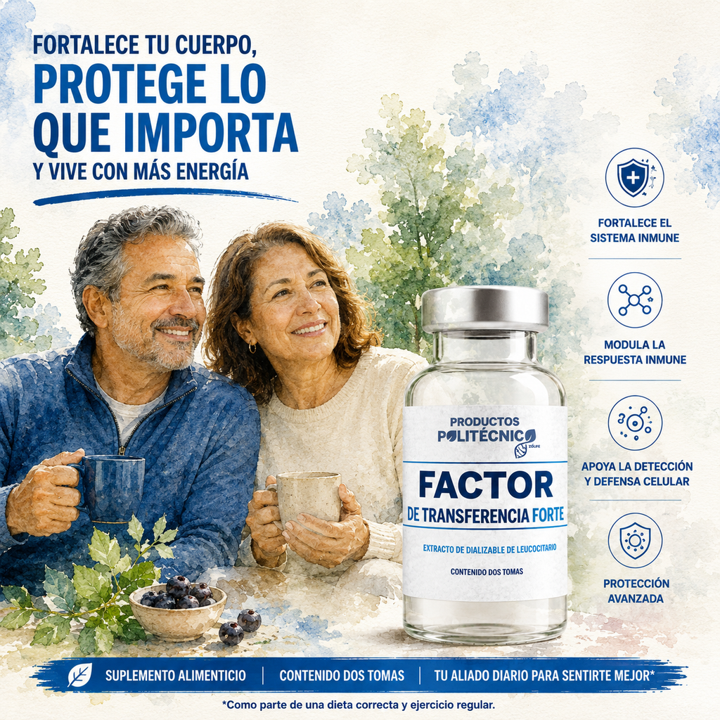 Factor de Transferencia Forte | Apoyo al Sistema Inmune y Defensas Naturales Paquete de 5 unidades