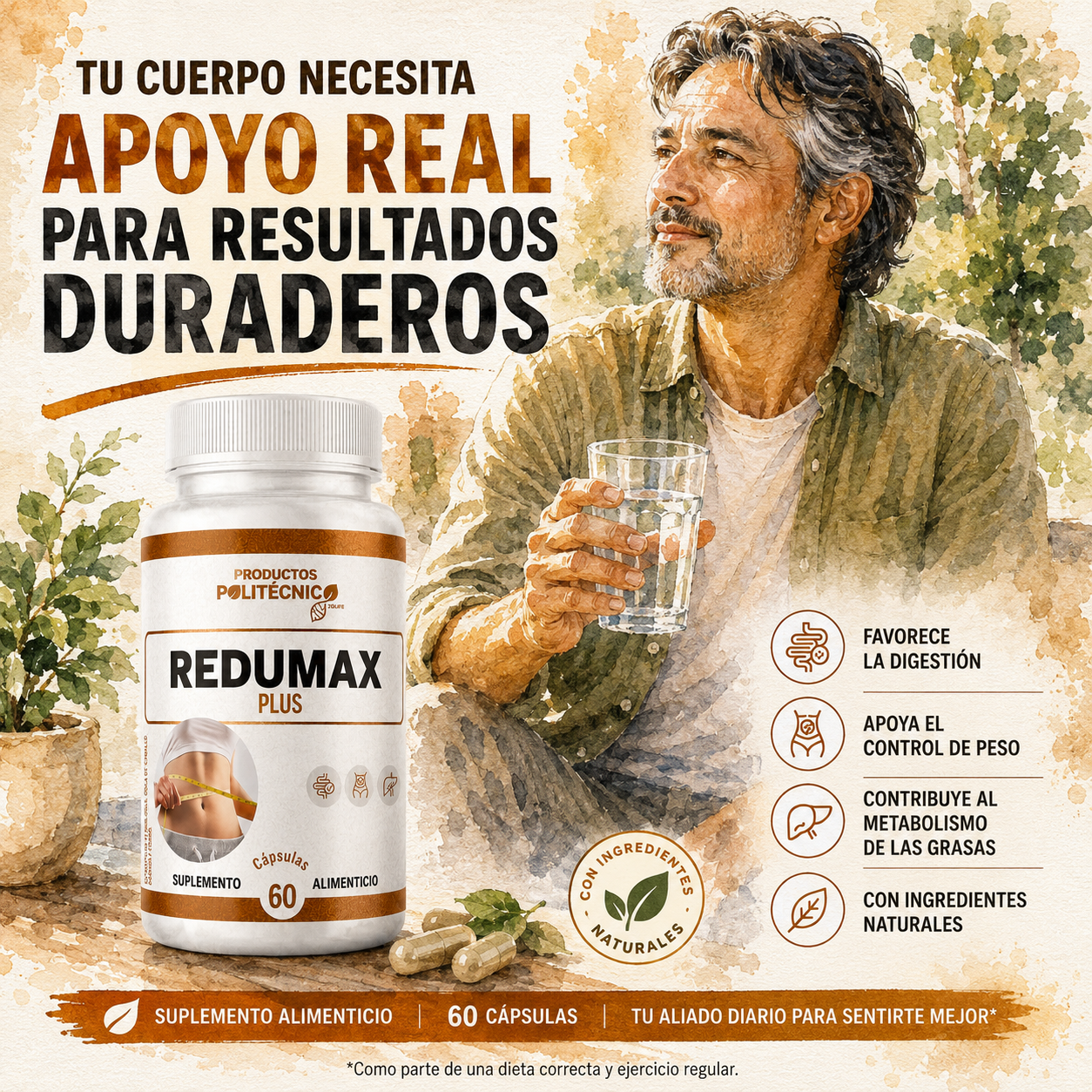Redumax Plus Quemador Grasa L-Carnitina Control Peso