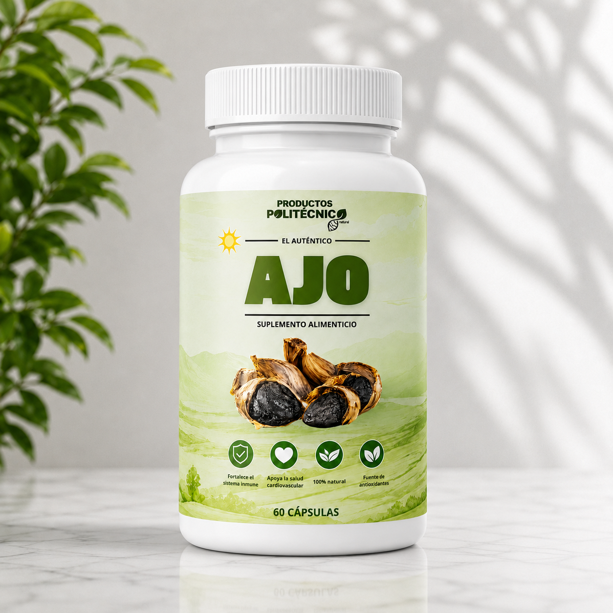 Ajo Negro Fermentado con Colágeno | Apoyo Cardiovascular y Antioxidante