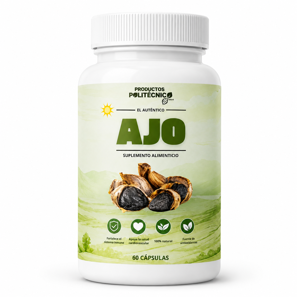 Ajo Negro Fermentado con Colágeno | Apoyo Cardiovascular y Antioxidante