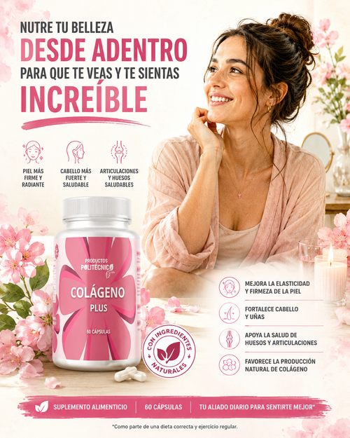 Colágeno Hidrolizado Plus Tipo I y III Biotina Piel Uñas